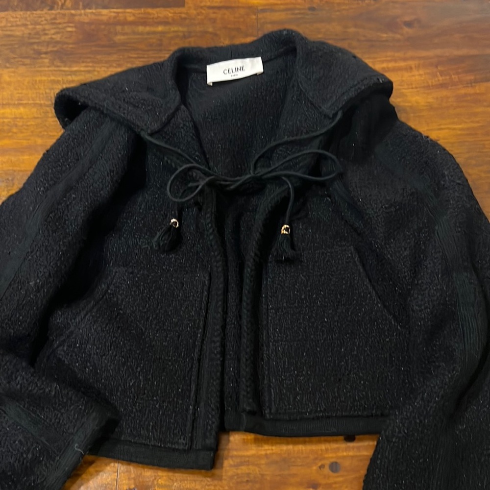 Celine jacket w hoodie available